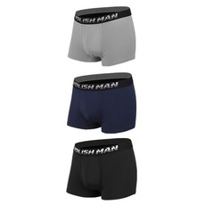 VOLISH 男性基本款四角褲3件組