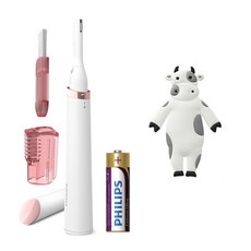 PHILIPS 飛利浦 修眉機 + 免打孔動物造型掛勾, 隨機出貨(掛勾), HP6388(修眉機)