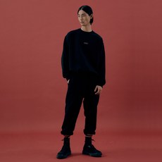 하이투 핀 턱 스웻 팬츠