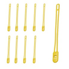 Haemil 整潔多用途電線整理線, 10個, 黃色