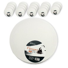 Artmate 形狀帆布圓形 20個, 棉布