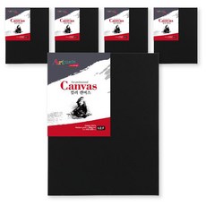 Artmate F型黑色畫布 5入, 棉布