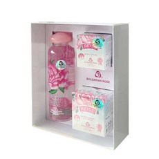BULGARIAN ROSE 玫瑰水330ml+玫瑰Q10面霜50ml+眼霜15ml營養套組, 1套