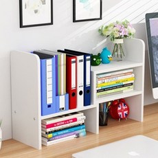 Sionnet 寬度可調 2層交叉迷你書架, 白色, 2層