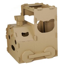 Haesol Cheek-Chip 引擎火車著色紙玩具, 1個, 棕色