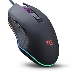 TGTrigem 靜音電競有線鼠標 TG-M3000GL + MaxSteel 寬電競墊 X3-PAD 套組, 鼠標 (TG-M3000GL), 墊 (X3-PAD), 黑（鼠標）、黑紅（墊）