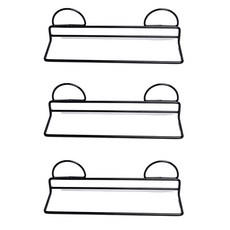 室內浴室鞋黏貼式拖鞋架 單個, 黑色的, 3個