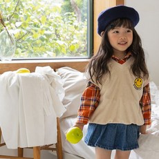 Diang 兒童格紋襯衫