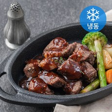 이랜드이츠 애슐리 프라임 큐브 스테이크 165g + 소스 40g (냉동), 205g, 1세트