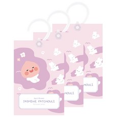 KAKAO FRIENDS 印花掛式香氛袋 茉莉廣藿香, 13克, 3個