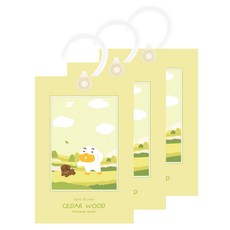 KAKAO FRIENDS April Shower印花掛式香氛袋 雪松香, 13g, 3個