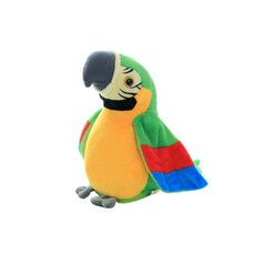 會說話的鸚鵡娃娃, 24厘米, 綠色