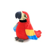 會說話的鸚鵡娃娃, 24厘米, 紅色的