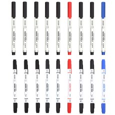 liflin 黑色 7p + 藍色 + 紅色 + 拆分黑色 7p + 藍色 + 紅色套組墨水名稱筆中文字, 混色, 1套