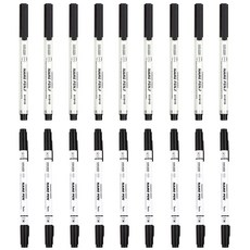 liflin 一套 9p + 雙 9p 用於墨水名稱筆中間文字, 黑色的, 1套