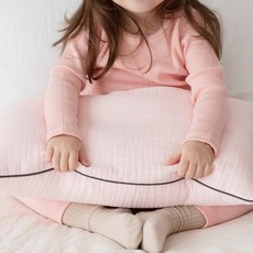 아띠블랑 3중 요루거즈 아기 베개커버 2p + 베개속통 세트, 2 라이트핑크