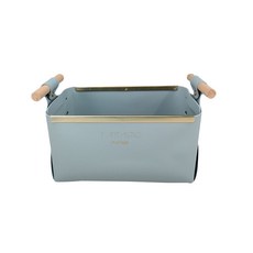 판타스틱 북유럽스타일 노르딕 가죽바구니 S, 07하늘빛, 1개