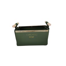 북유럽스타일 노르딕 가죽바구니 L, 13 짙은 녹색, 1개