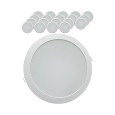 시그마 LED 슬림 다운라이트 23cm 30W, 주백색, 1개