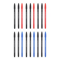 liflin 高級墨水Plus筆 6入組, 黑, 黑, 紅, 黑, 黑, 藍, 1組