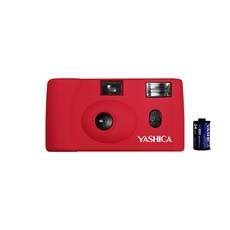 YASHICA 可重複使用膠卷玩具相機 + 膠卷電池, 1套, 紅色 (MF-1)