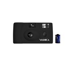 YASHICA 可重複使用膠卷玩具相機 + 膠卷電池, 1套, 黑色 (MF-1)