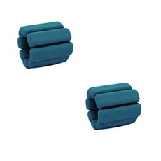 DIK SPORTS 馬卡龍矽膠瘦身重量帶 546g x 2入 + 專用收納袋, 深綠色