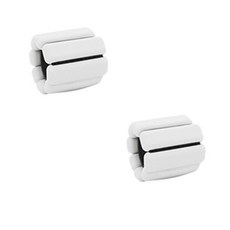 DIK SPORTS 馬卡龍矽膠瘦身重量帶 546g x 2入 + 專用收納袋, 白色