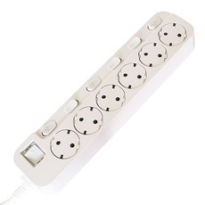 開關式6插延長線, 1組, 1.5m