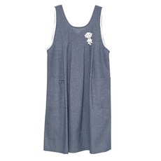 Home Alice 牛仔長版圍裙 L, 深灰色, 1個