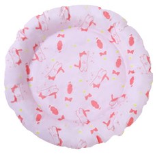 모모 우리집 반려동물 아이스 여름 쿨 매트 원형, 핑크, 1개