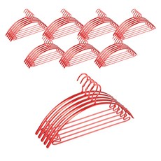 鋁製圓形衣架, 40個, 紅色