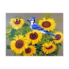 Nexpia 風景動物向日葵裝飾畫 26 YC177 滿鑽