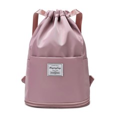 올하이 버킷형 숄더 방수 수영 운동가방, 05분홍