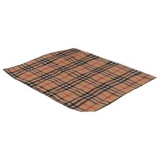아크릴 체크 식탁매트 2p, 체크베이지, 45 x 35 cm