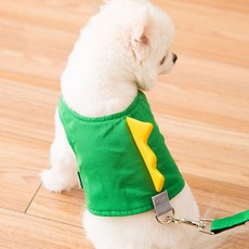 파스텔펫 반려동물 하네스 + 리드줄 세트 L, 공룡, 1개