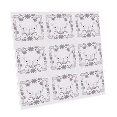 HTP 傳統圖案磁磚 花卉圖案 植物圖案 K0420 1000820, 混合色, 1個