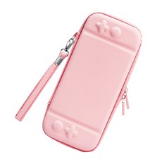 Switch Pouch 29 NS 保護套 櫻花粉+搖桿套+螢幕保護貼, 1個, 單品
