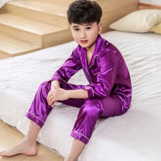 Angel Eye 孩童真絲鈕扣睡衣