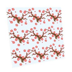 HTP 傳統圖案磁磚 梅花紋 植物紋 K0481 1000881, 混合色, 1個