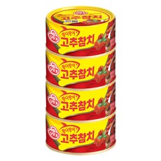 OTTOGI 不倒翁 辣味鮪魚罐頭, 135g, 4罐