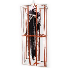 PARTYHAE 監獄中骷髏人偶 90公分, 黑色, 1個