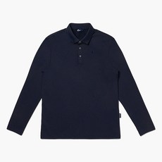 NEPA 男款長袖刺繡圖案POLO衫