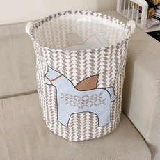 올하이 원형 북유럽패턴 패브릭 의류 보관 수납바구니, 09밀귀작은페가수스, 40 x 50 cm, 1개
