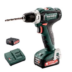 metabo 無線電鑽機+充電器+電池+外殼, 1個