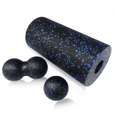 瑜珈滾輪泡棉 07 一個設定 3件組, 混合顏色