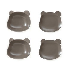 오체어스 곰돌이 도자기 디저트 요거트 접시 2종세트, 코코아, 볼 + 접시, 2세트