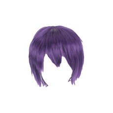 女用短假髮, 紫色的, 1個