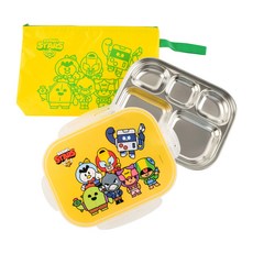 LILFANT 荒野亂鬥不鏽鋼餐盤便當盒組, 混色, 便當盒+便當袋