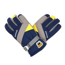 pancoat 眼睛圖案縫線滑雪手套